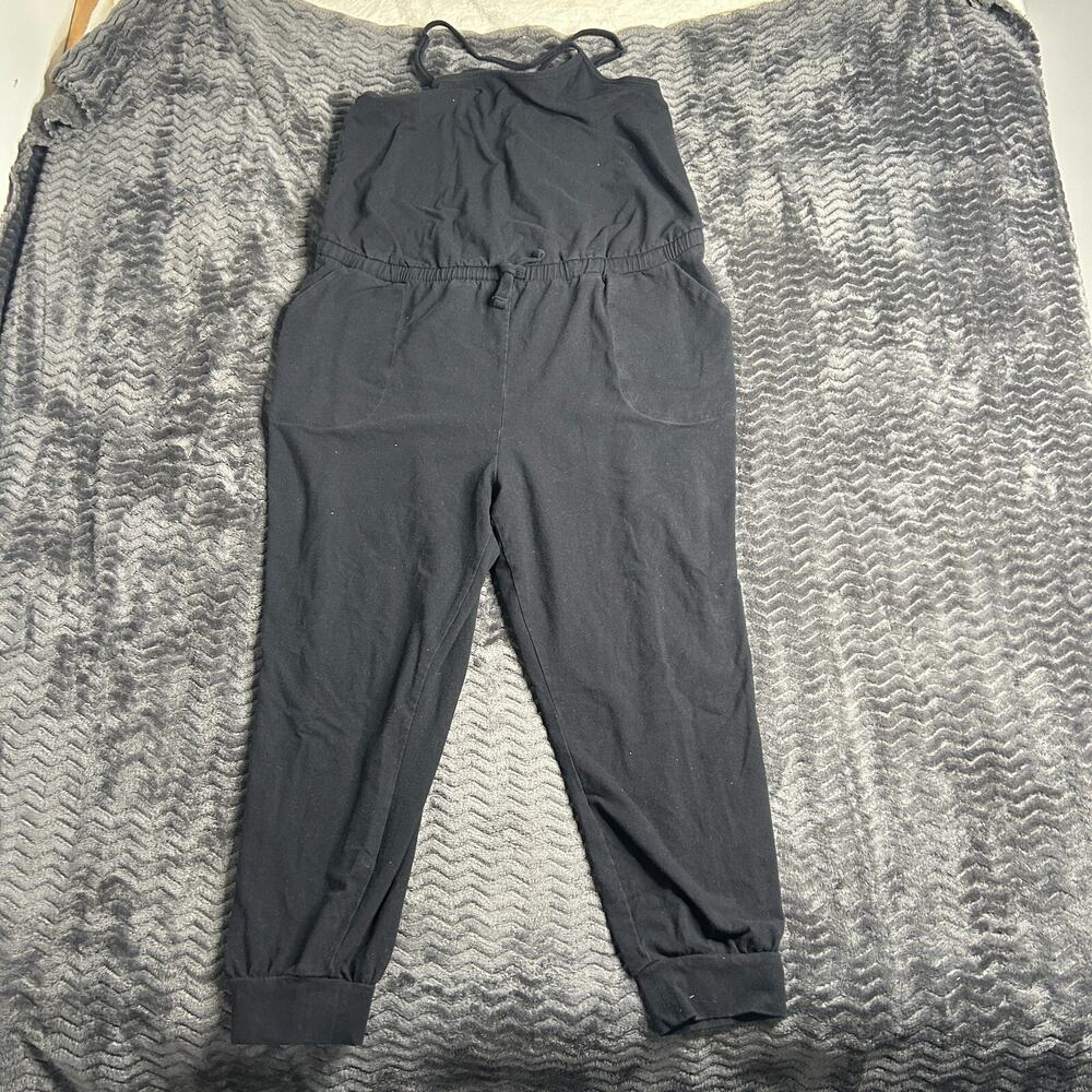 Torrid Active Womens Jumpsuit Size 1 1X Black Sleeveless Pockets